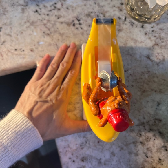 Monkey Tape Dispenser in Yellow plays cymbals when u pulling tape!! - Picture 8 of 11